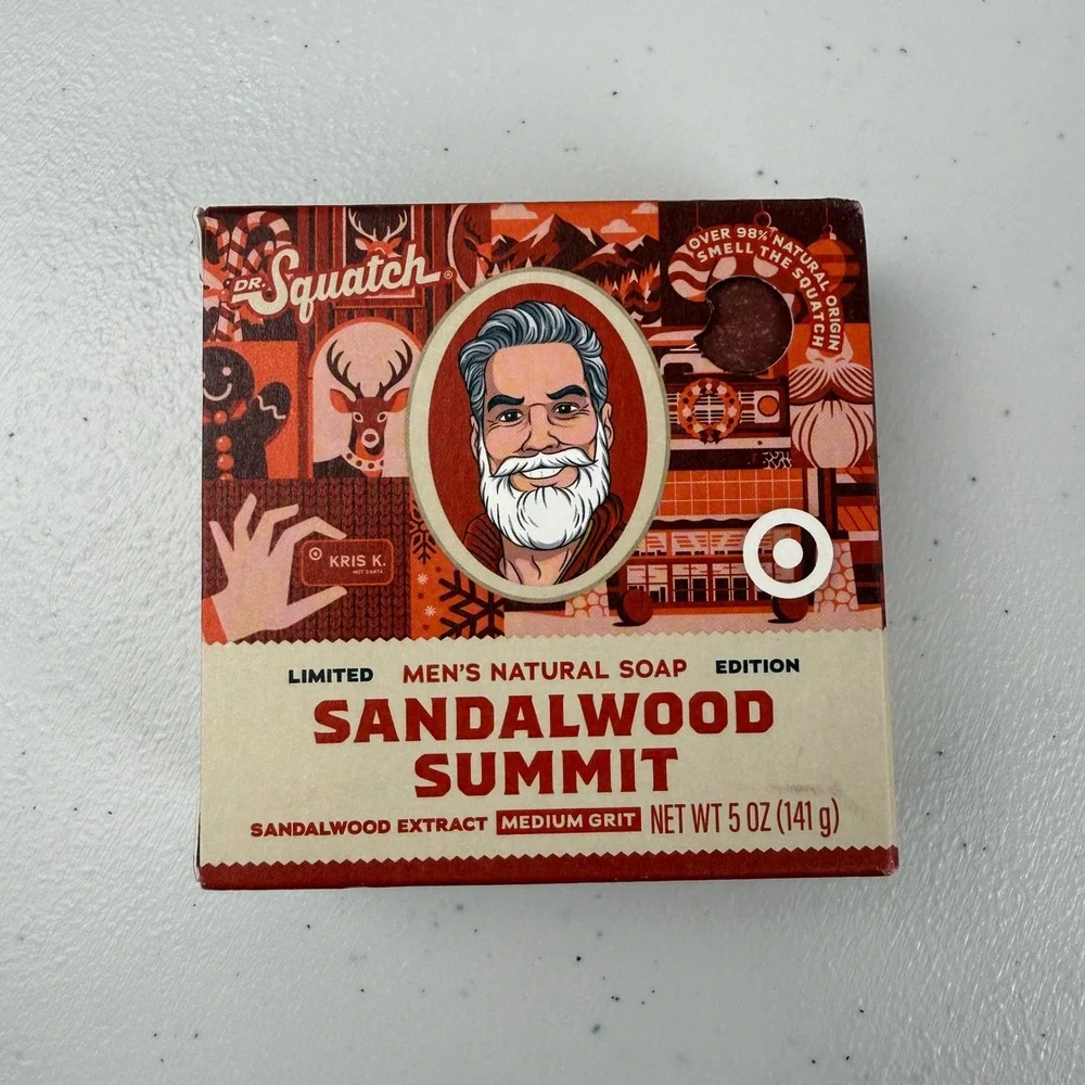 Dr Squatch‎ Mens 5oz Soap 2 pk Sandalwood Summit Limited Edition Holiday